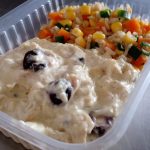 #47 Fricassê de frango com arroz integral a grega